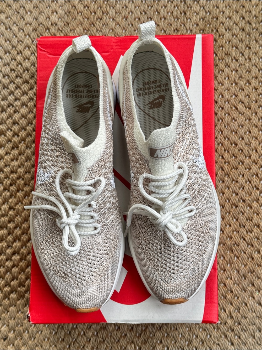 Nike Women’s Air Zoom Mariah Flyknit Sneakers - Cream & White